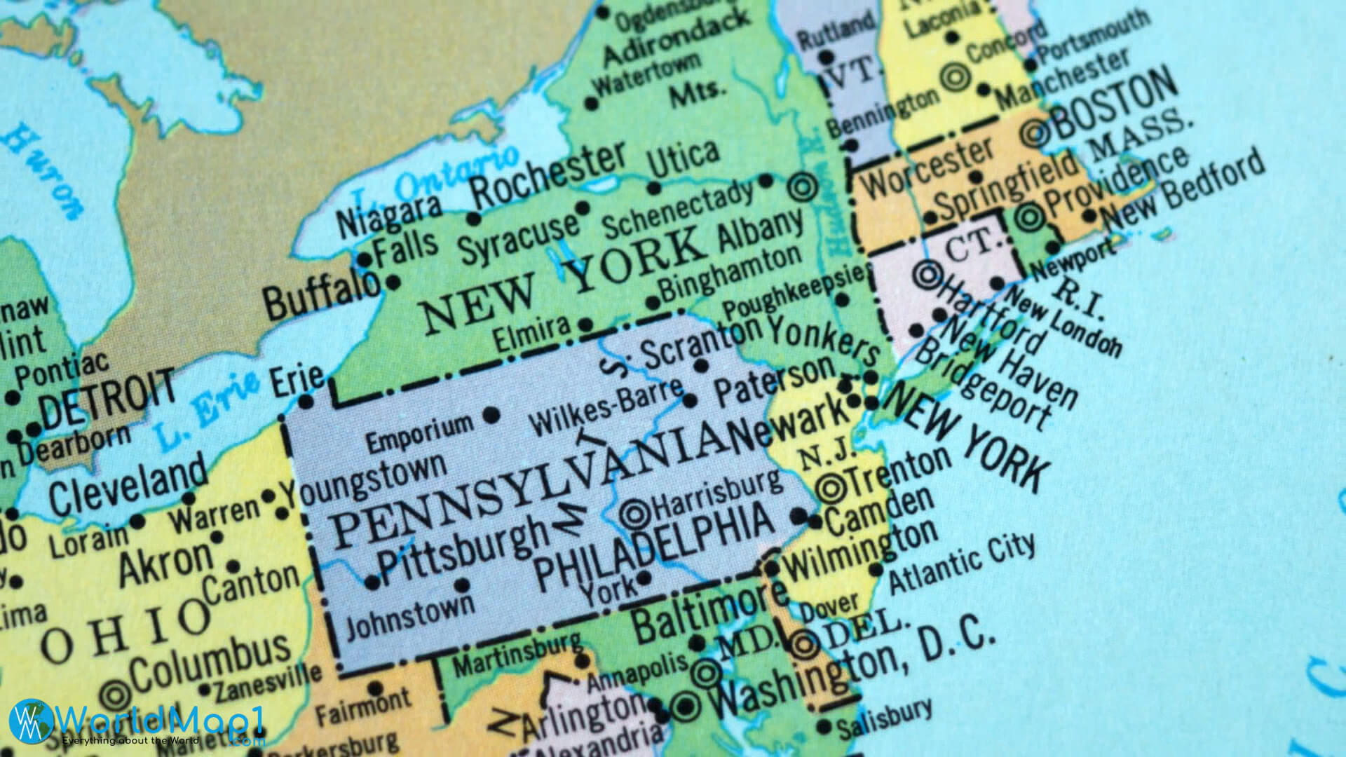 Pennsylvania Neighborhood State Map